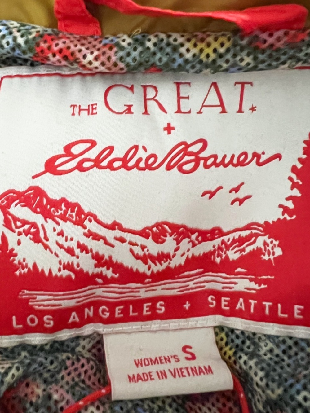 The Great x Eddie Bauer Women's Full Zip Windbreaker Lightweight Rain Jacket S - Picture 2 of 4